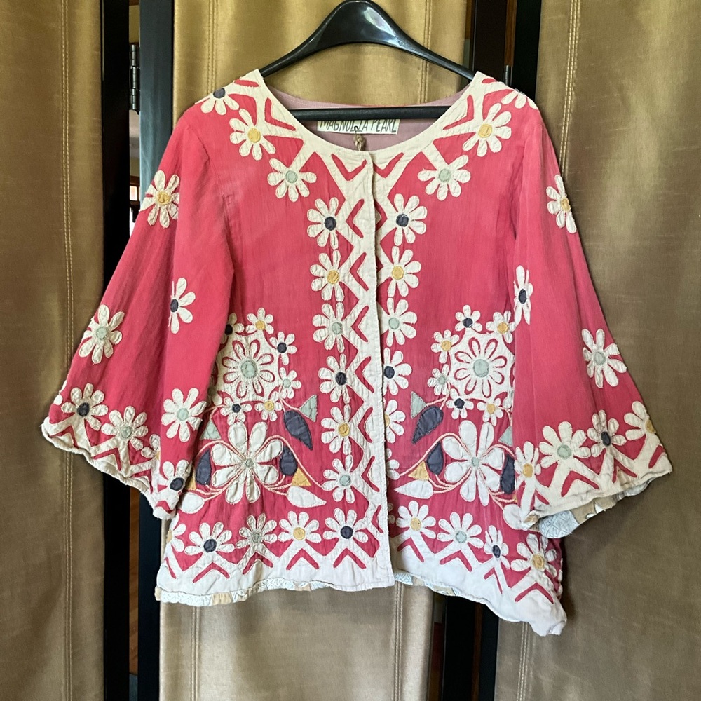 NWT Magnolia Pearl Axel European Cotton You Are Magical Jacket